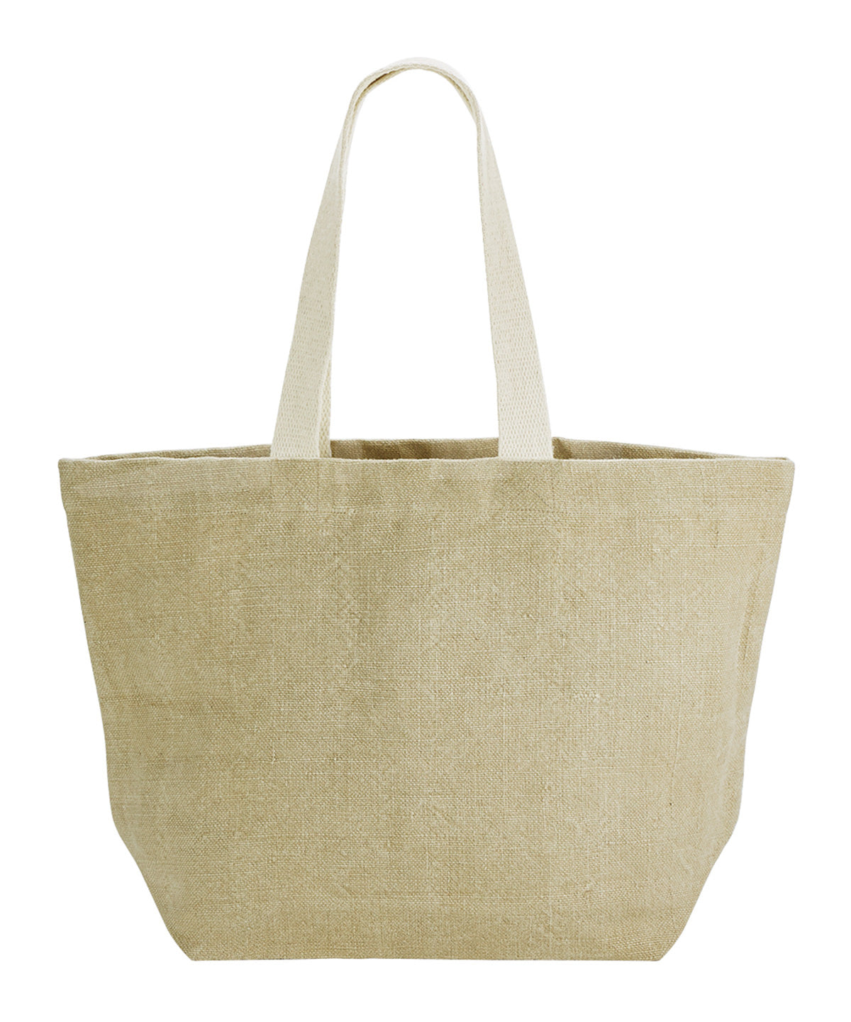 Westford Mill Soft washed jute beach bag in Natural, front view