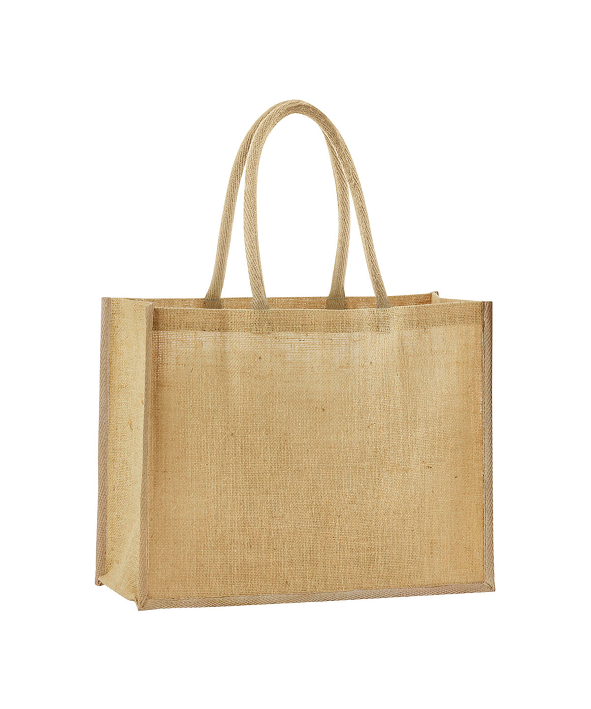 Westford Mill Natural starched jute classic shopper in Natural, front view