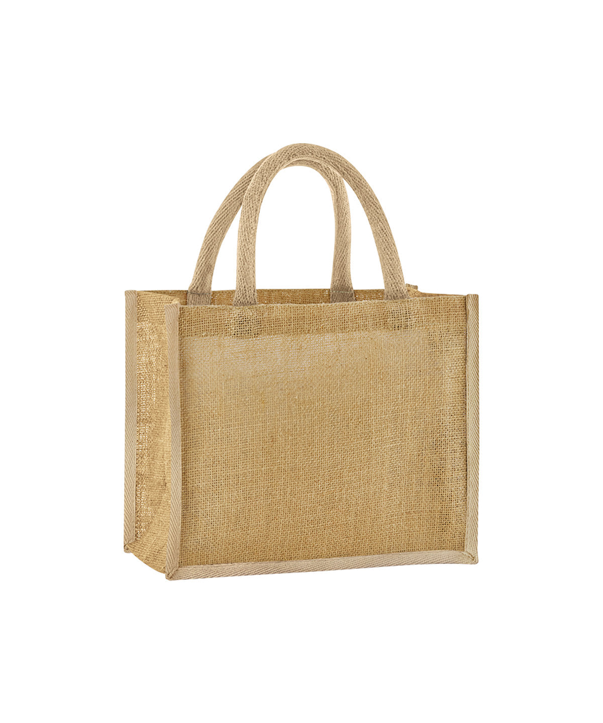 Westford Mill Natural starched jute midi tote in Natural, front view