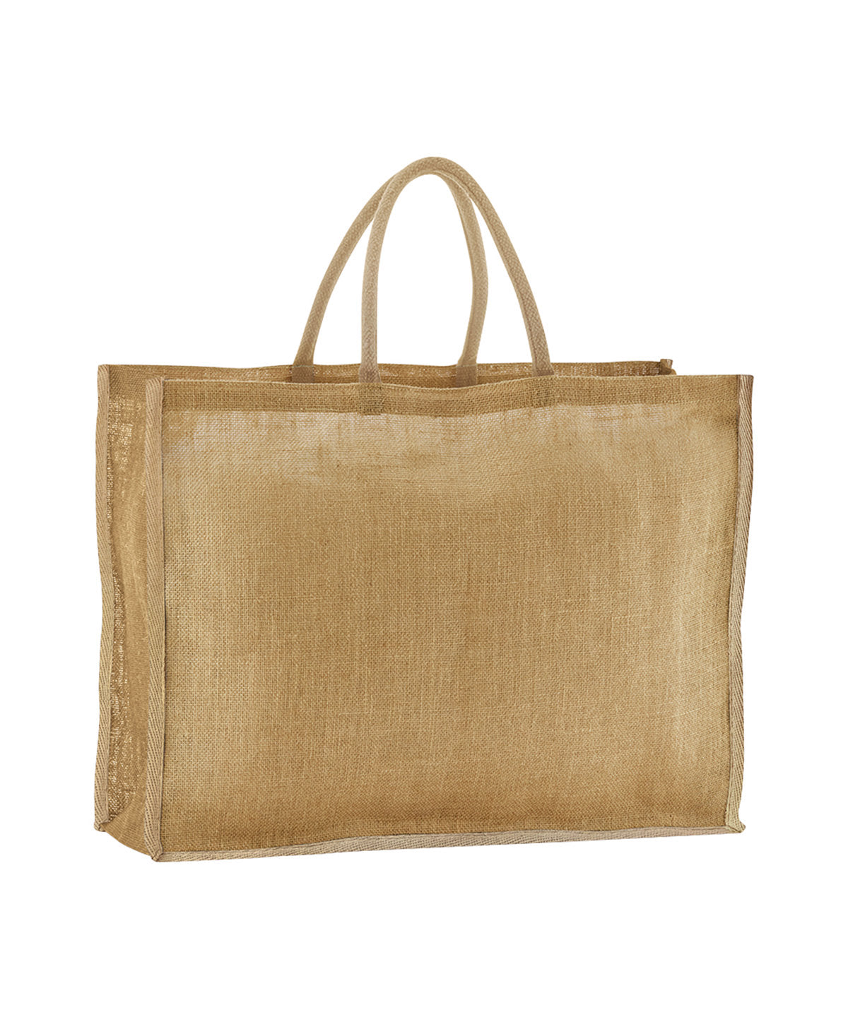 Westford Mill Natural starched jute market shopper in Natural, front view