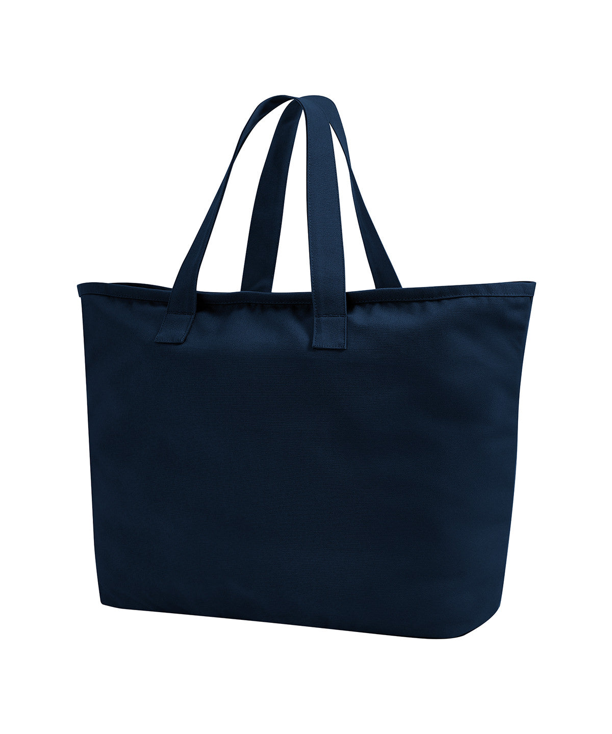 Westford Mill Oversized heavy duty canvas tote bag in Navy, front view