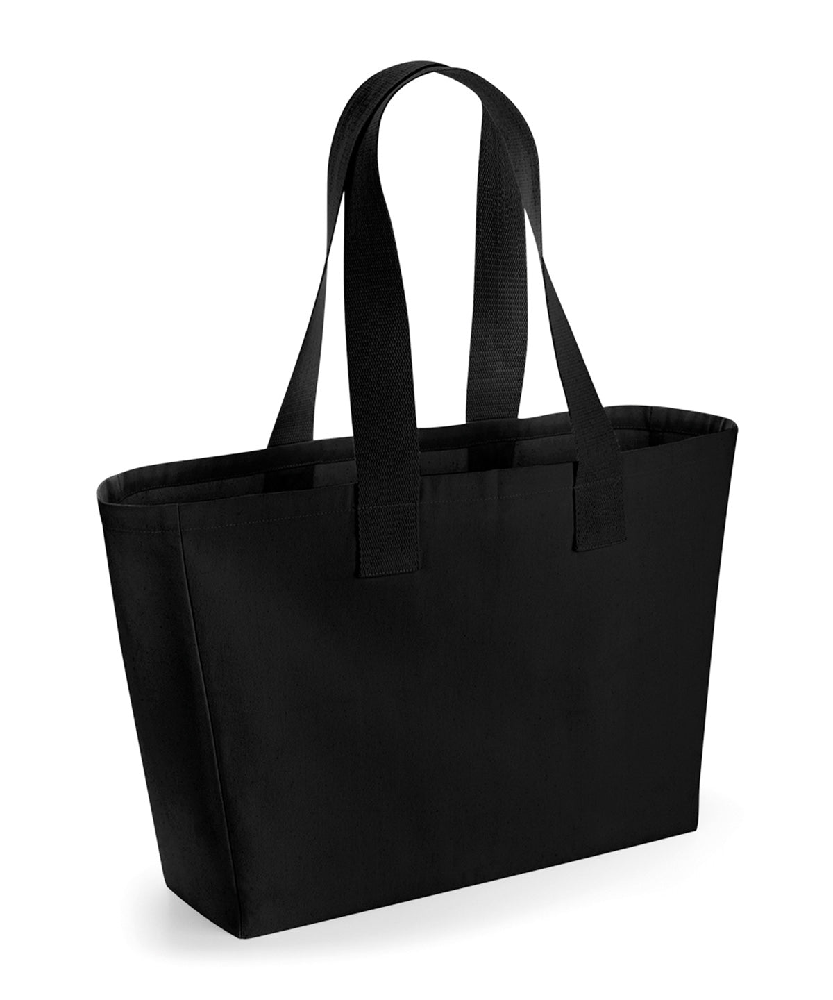 Westford Mill Everyday canvas tote in Black, front view