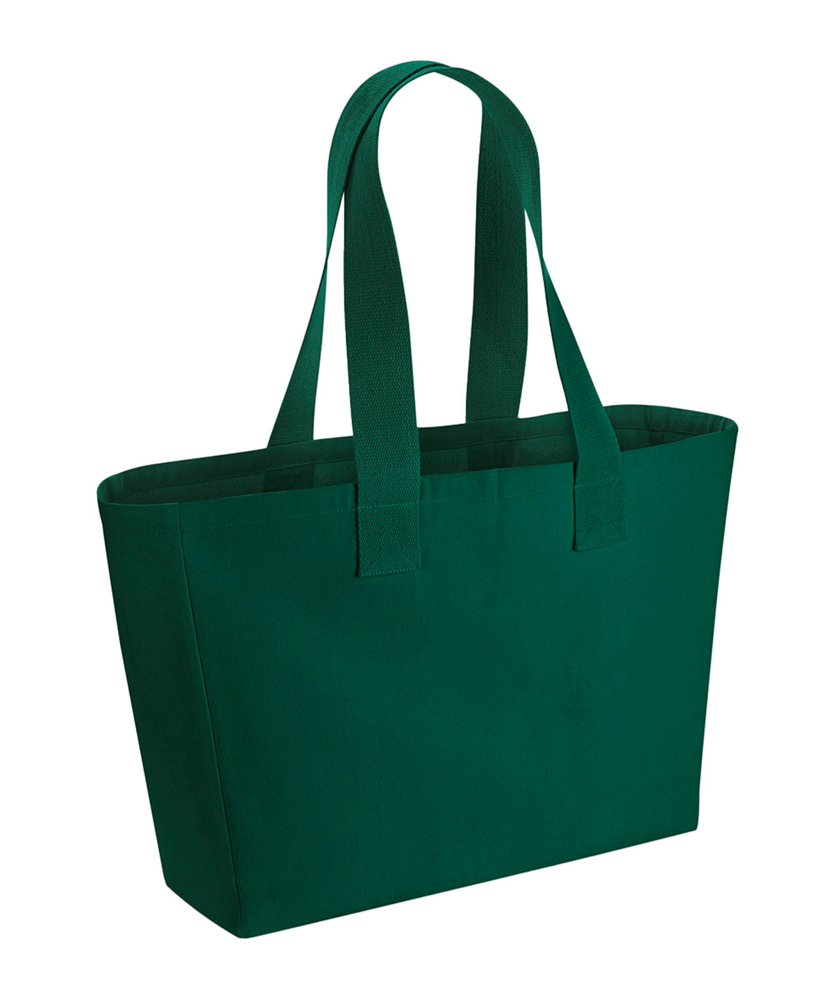 Westford Mill Everyday canvas tote in Bottle Green, front view