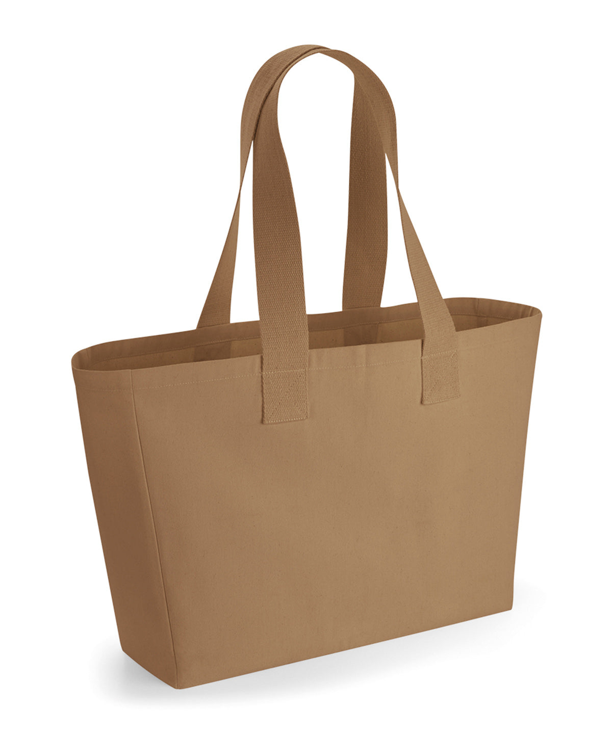 Westford Mill Everyday canvas tote in Caramel, front view