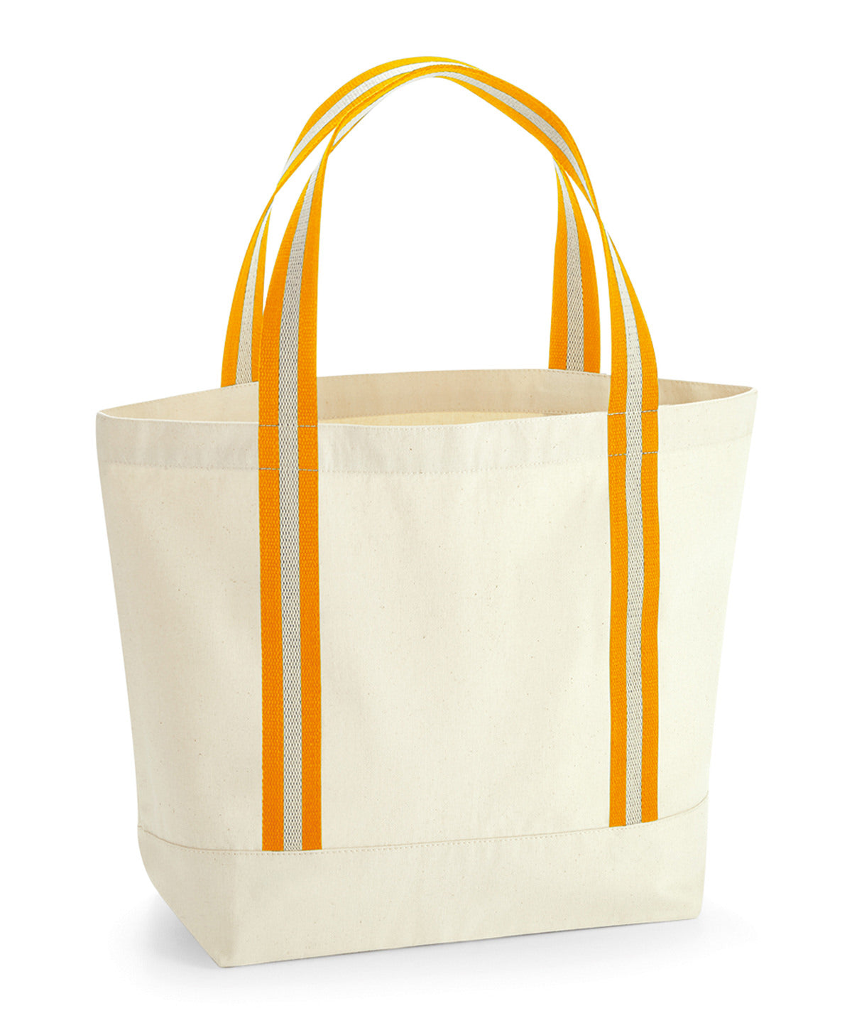 Westford Mill EarthAware organic boat bag in Natural/Amber, front view
