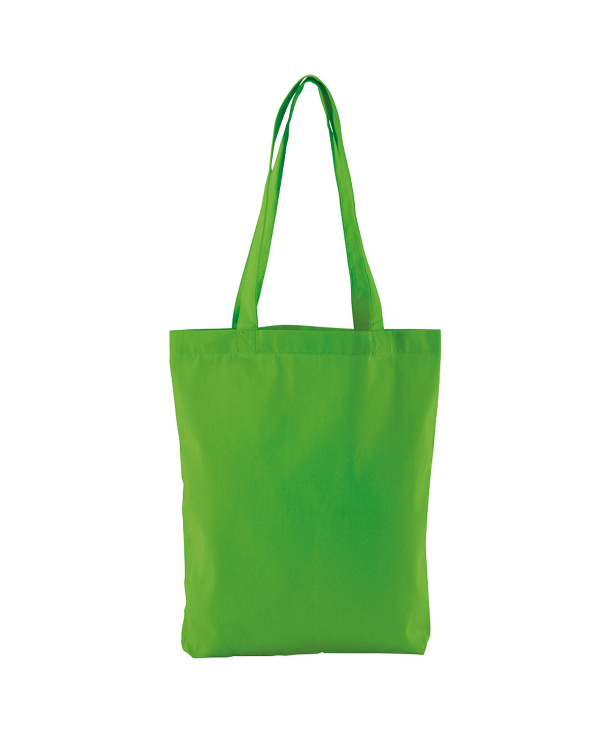 Westford Mill EarthAware organic twill tote in Apple Green, front view