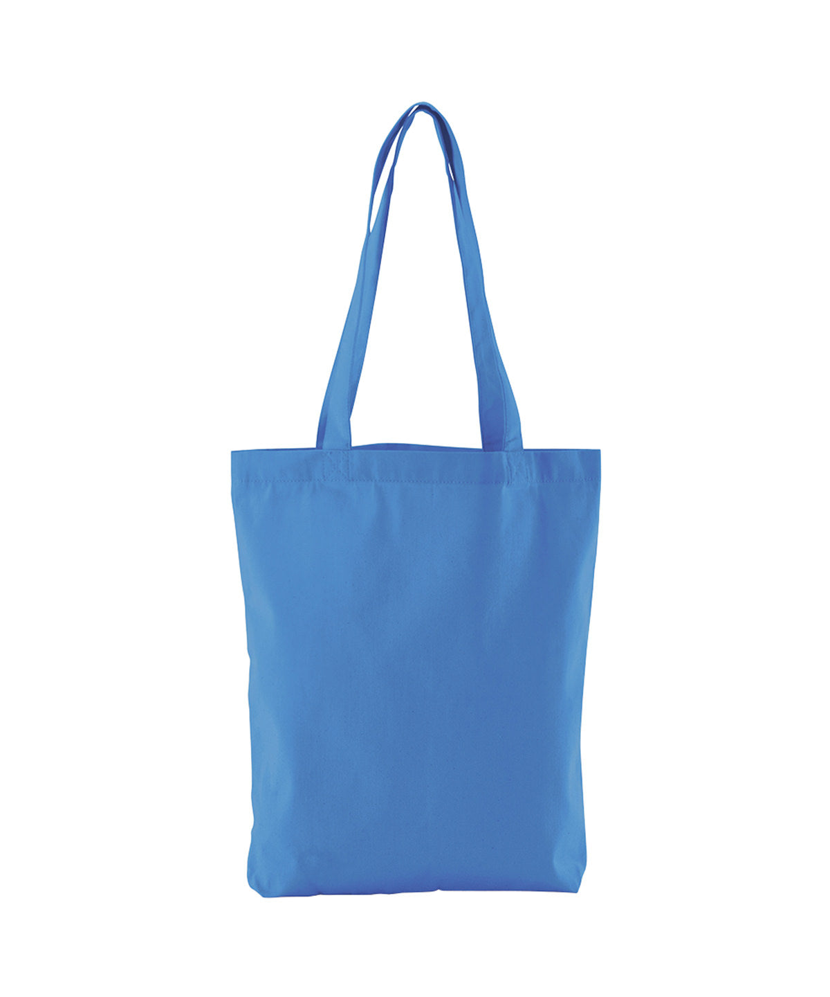 Westford Mill EarthAware organic twill tote in Cornflower Blue, front view