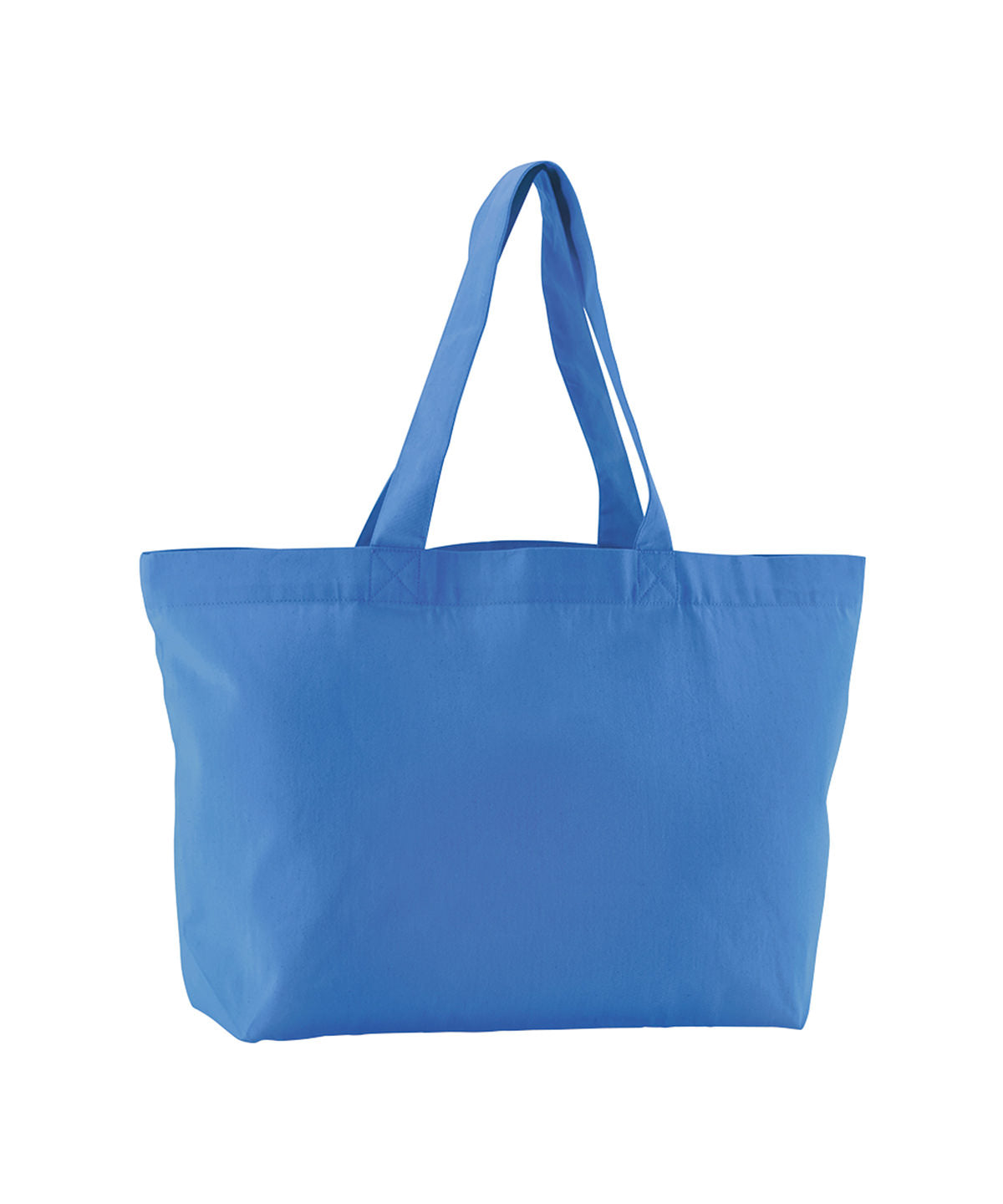 Westford Mill EarthAware organic twill shopper in Cornflower Blue, front view