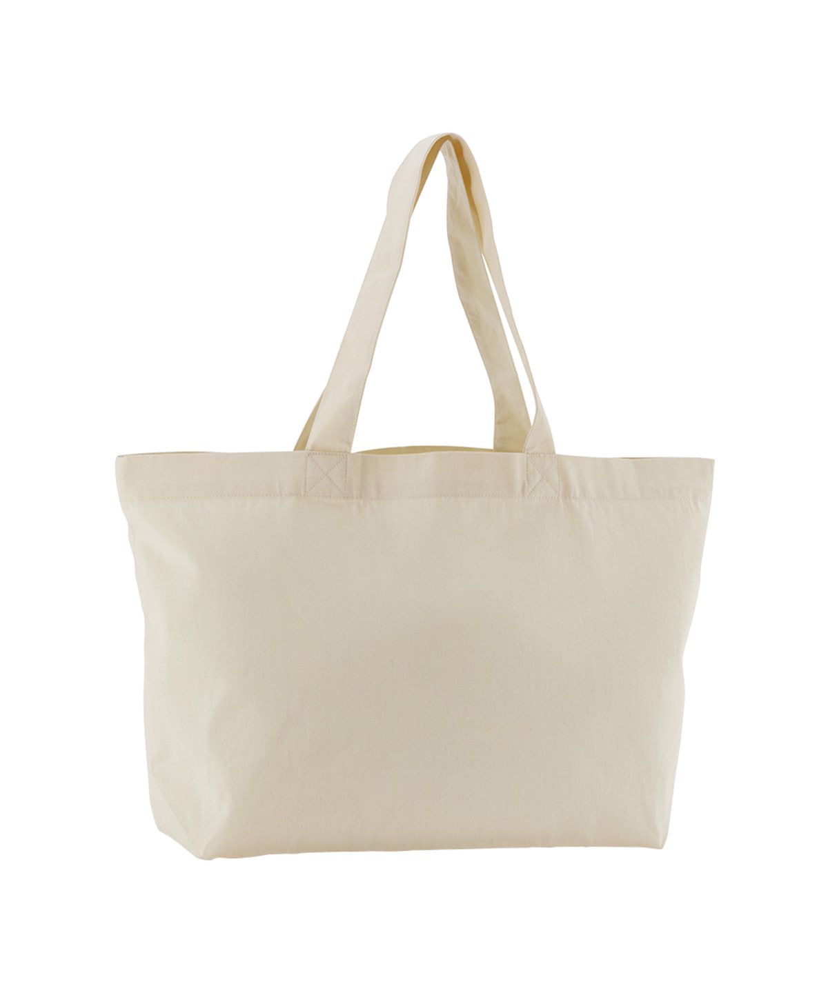 Westford Mill EarthAware organic twill shopper in Natural, front view