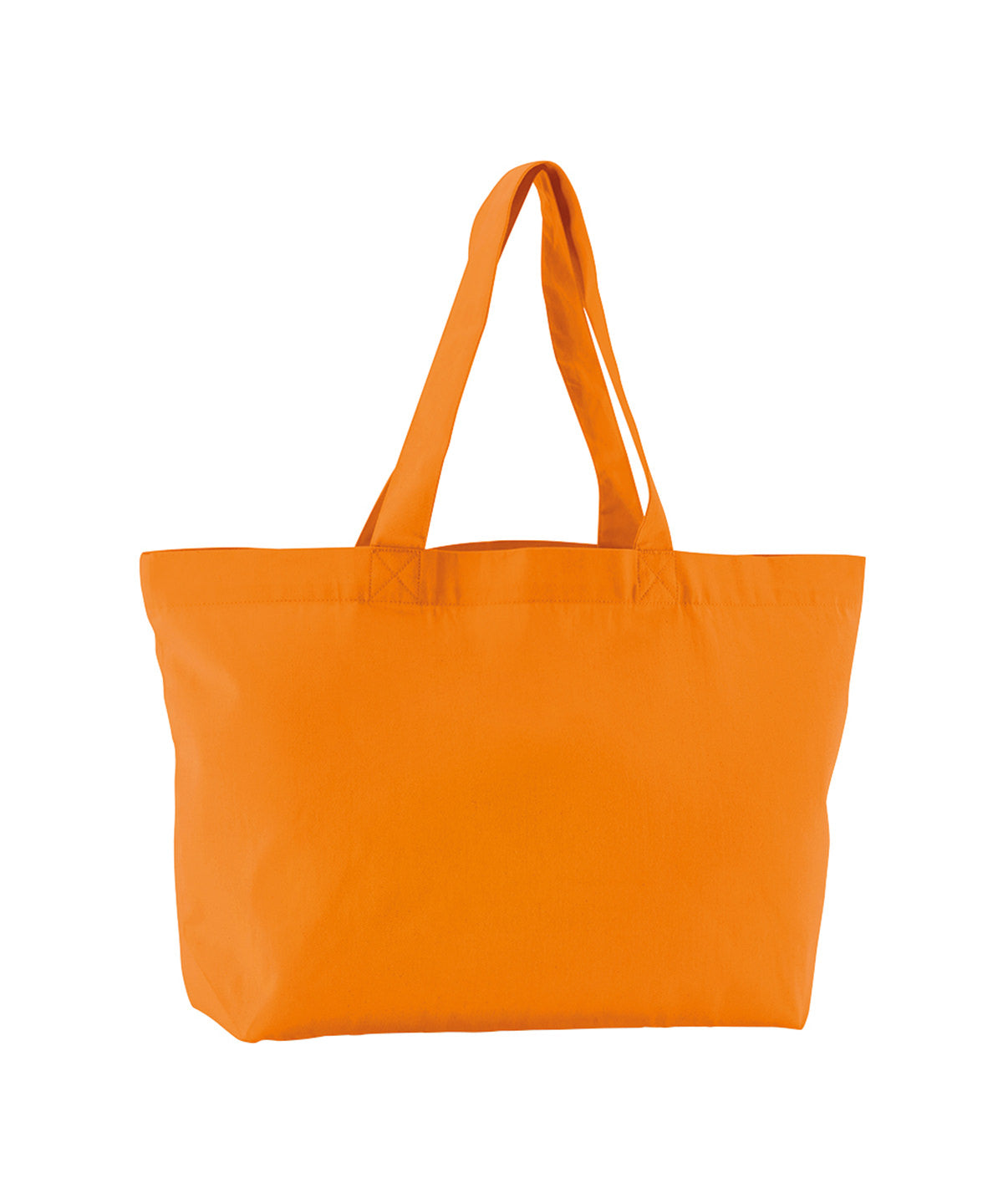 Westford Mill EarthAware organic twill shopper in Orange, front view