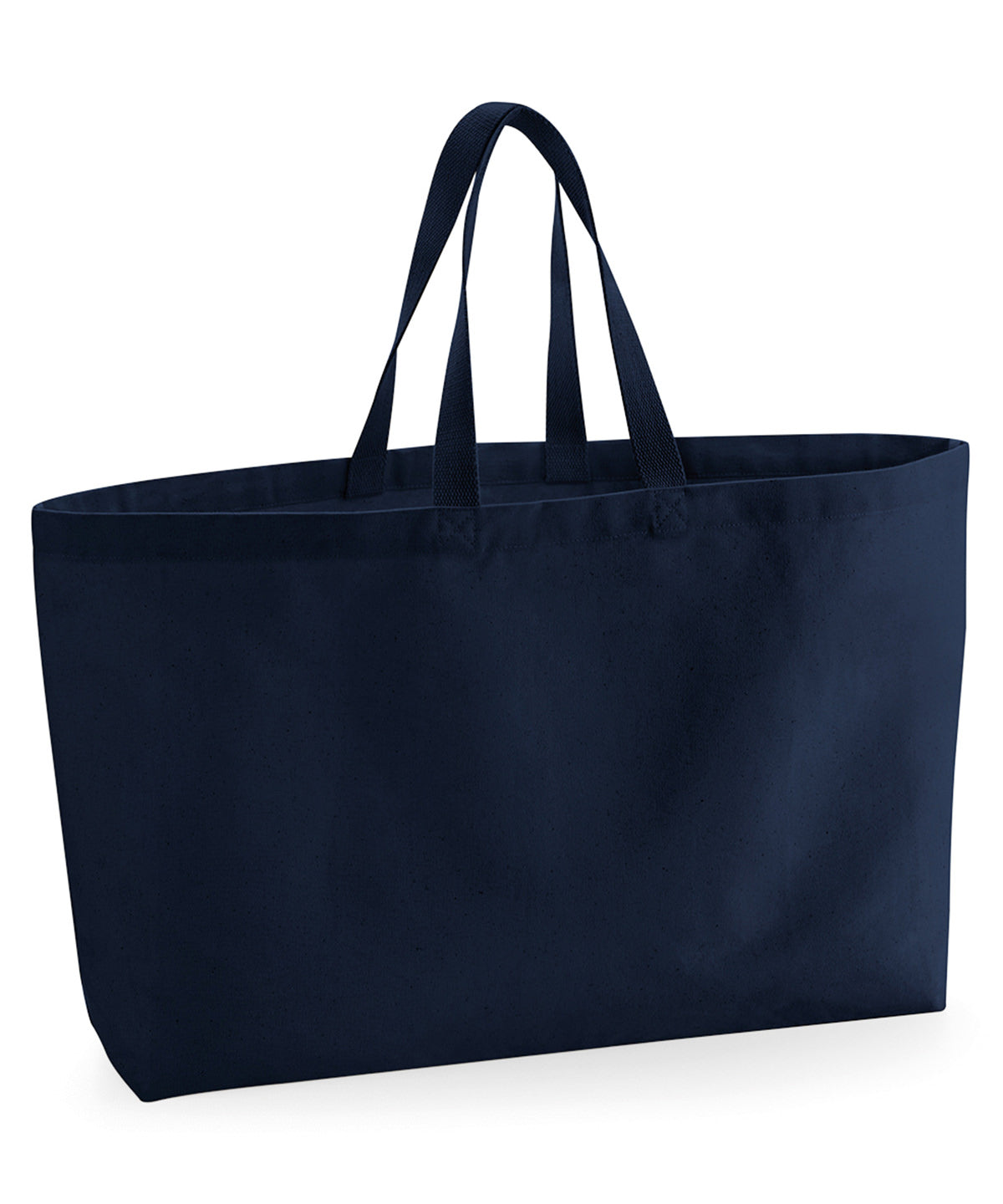 Westford Mill Oversized canvas tote bag in French Navy, front view