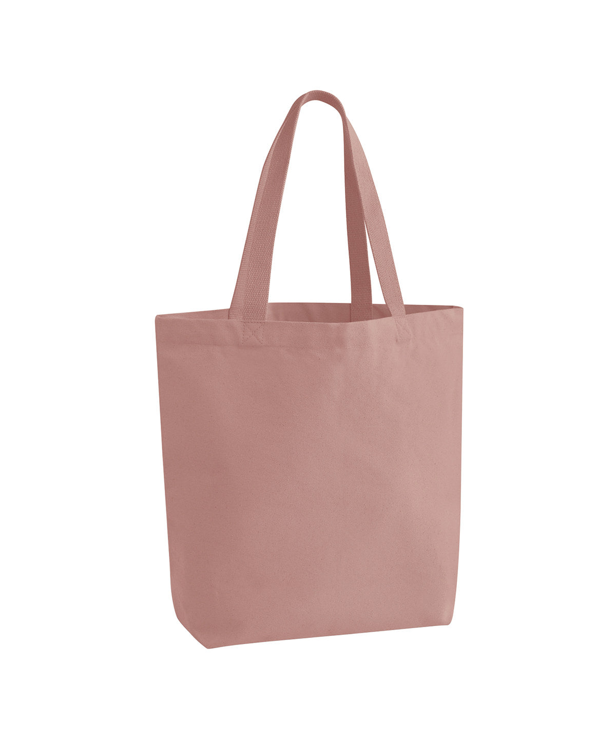 Westford Mill Heavyweight canvas tote bag in Rose Pink, front view