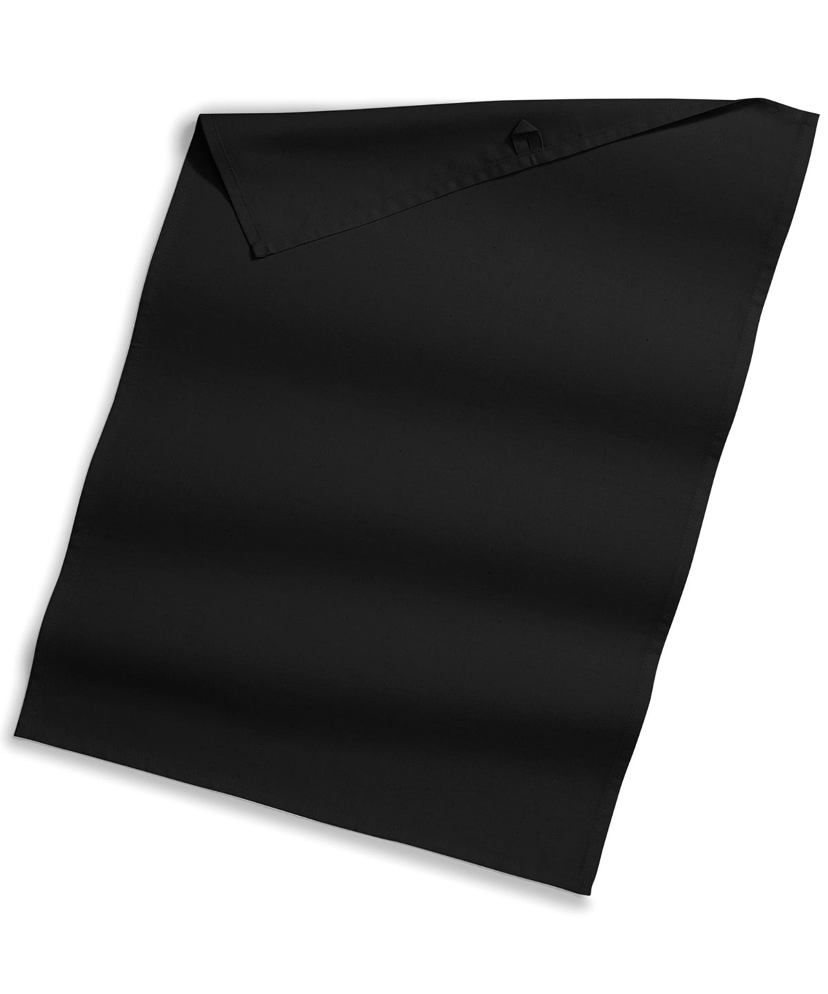 Westford Mill Organic cotton tea towel in Black, front view