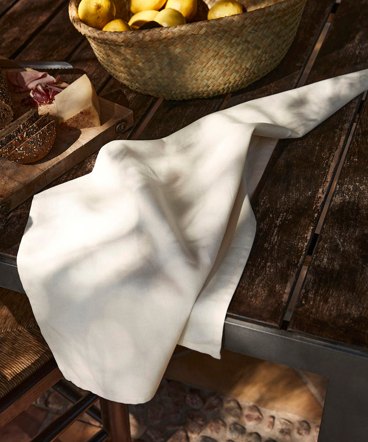 Westford Mill Organic cotton tea towel, lifestyle photo