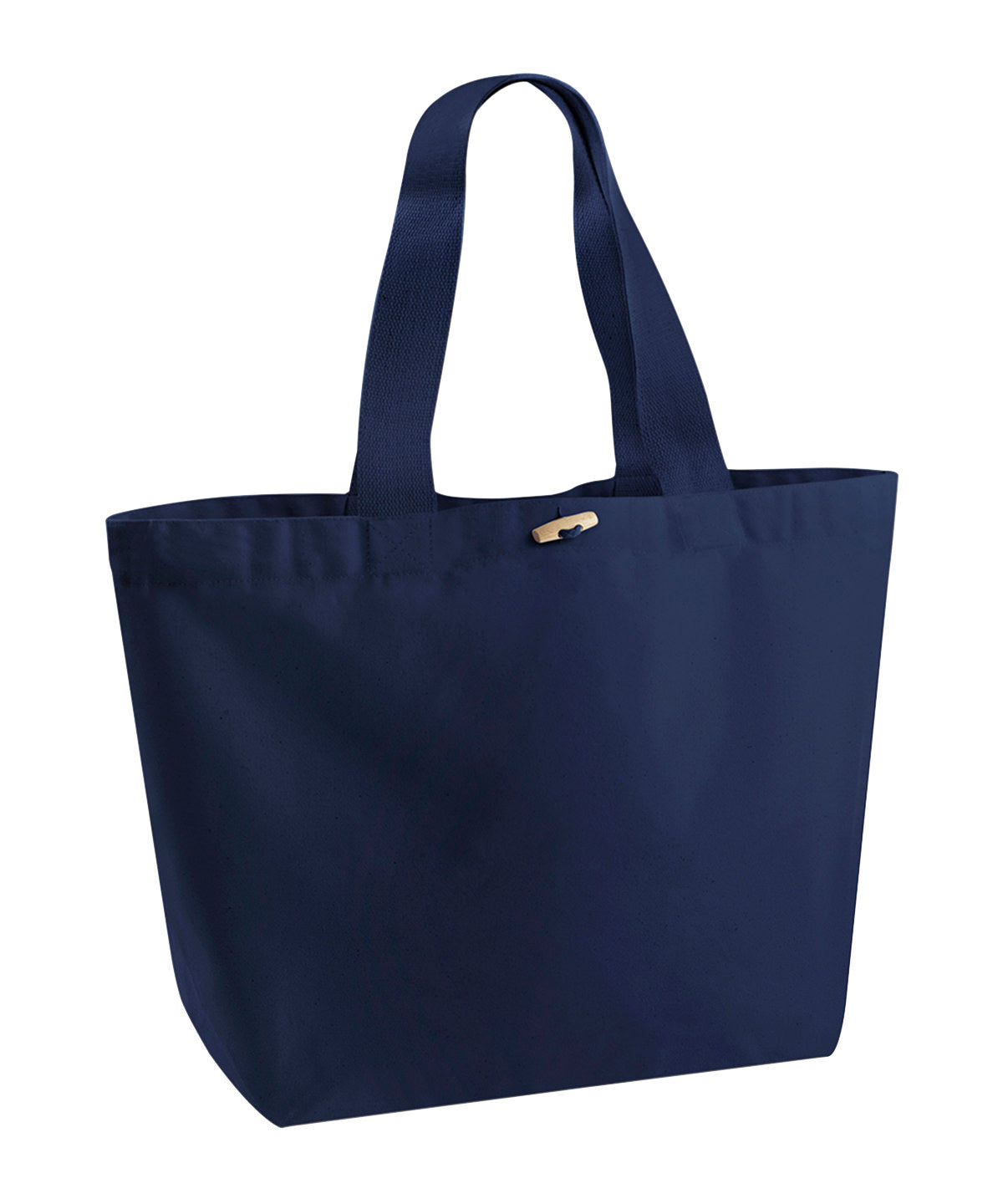 Westford Mill EarthAware organic marina tote XL in French Navy, front view
