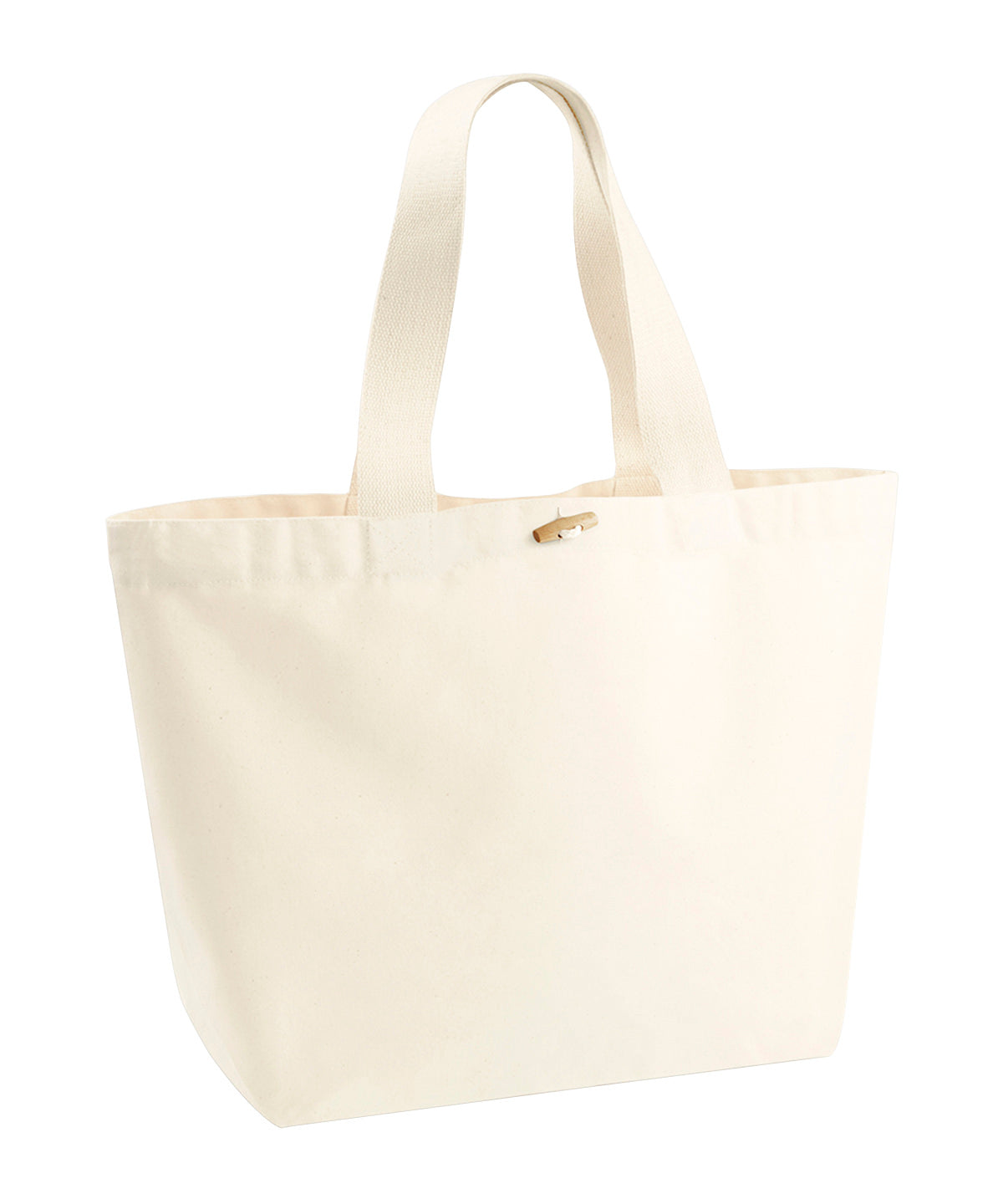 Westford Mill EarthAware organic marina tote XL in Natural, front view