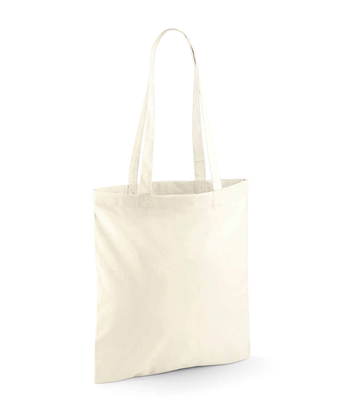 Westford Mill Recycled cotton tote in Natural, front view