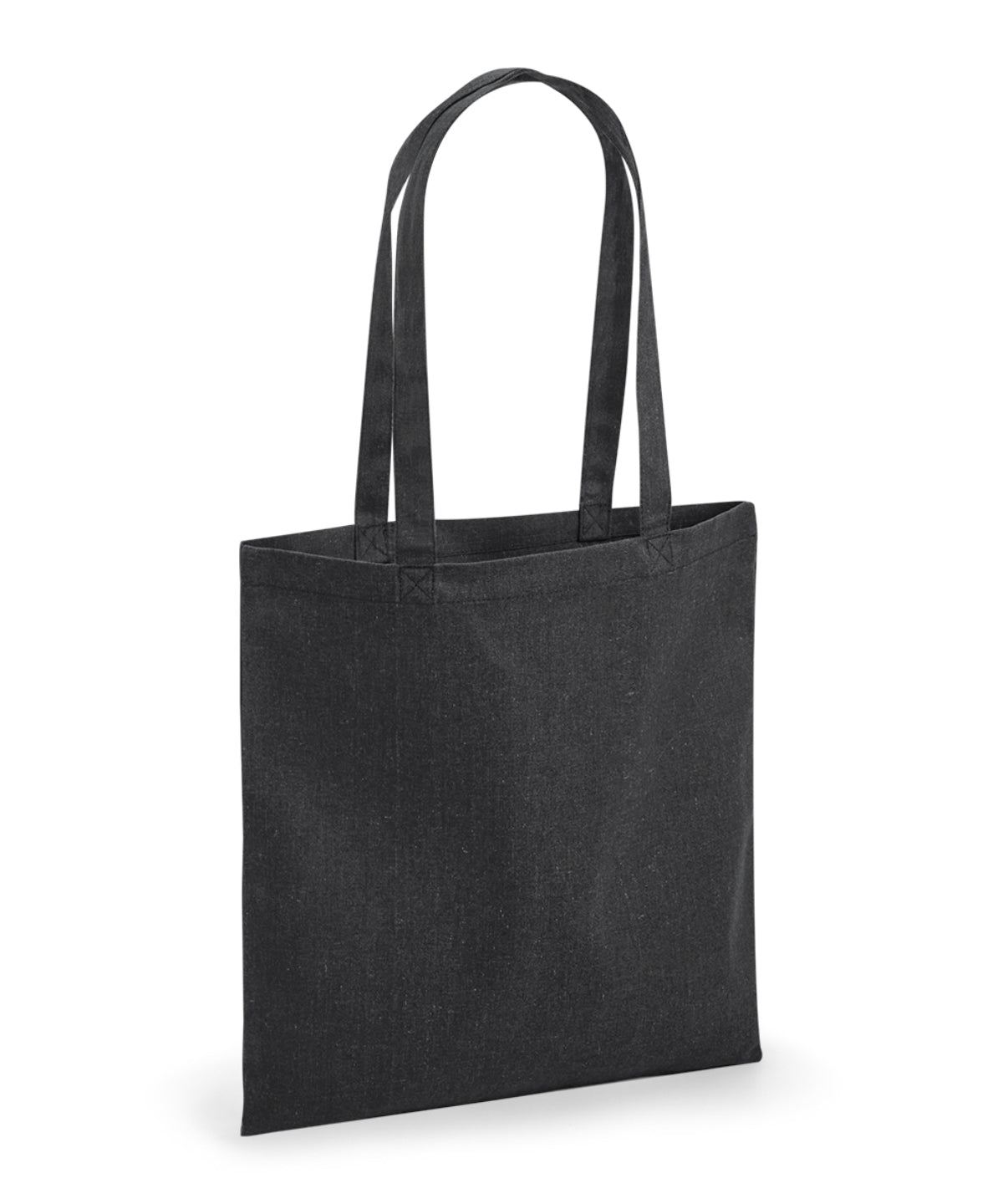 Westford Mill Revive recycled tote in Black, front view