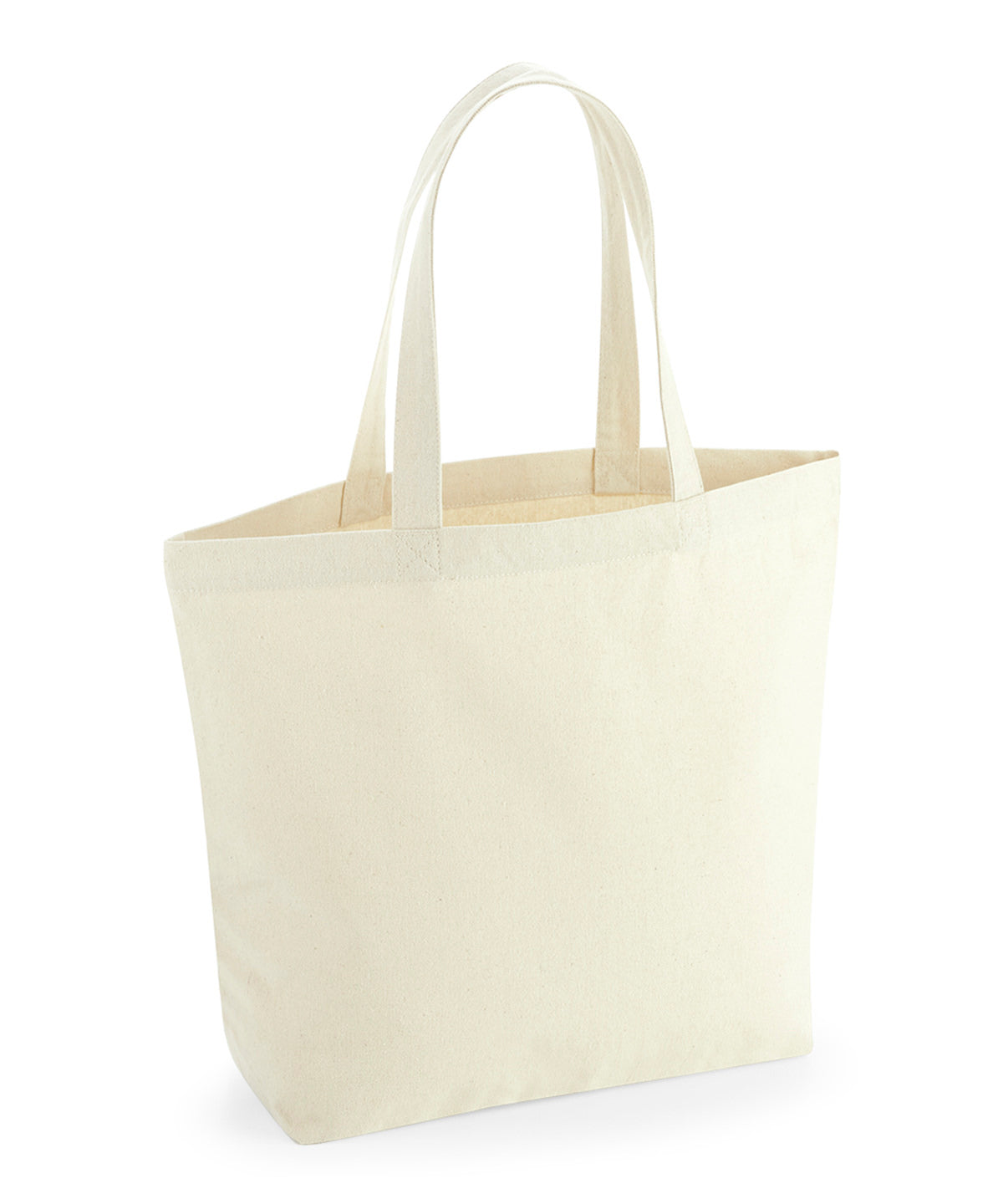Westford Mill Revive recycled maxi tote in Natural, front view