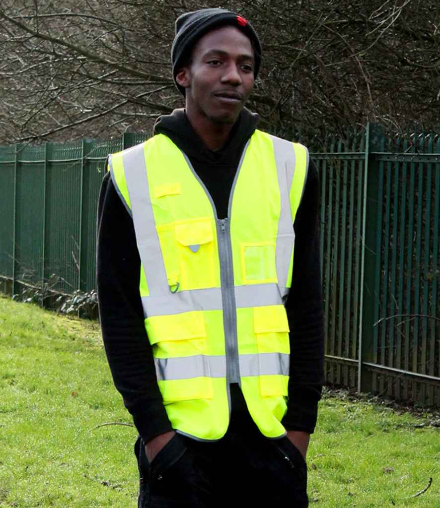 Warrior Hi-Vis Executive Waistcoat in Yellow