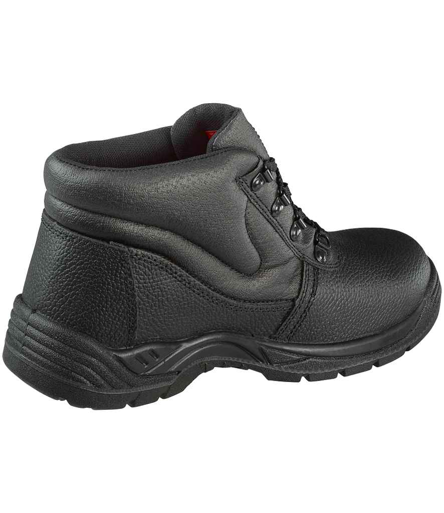Warrior S1P Chukka Boots in Black, side view
