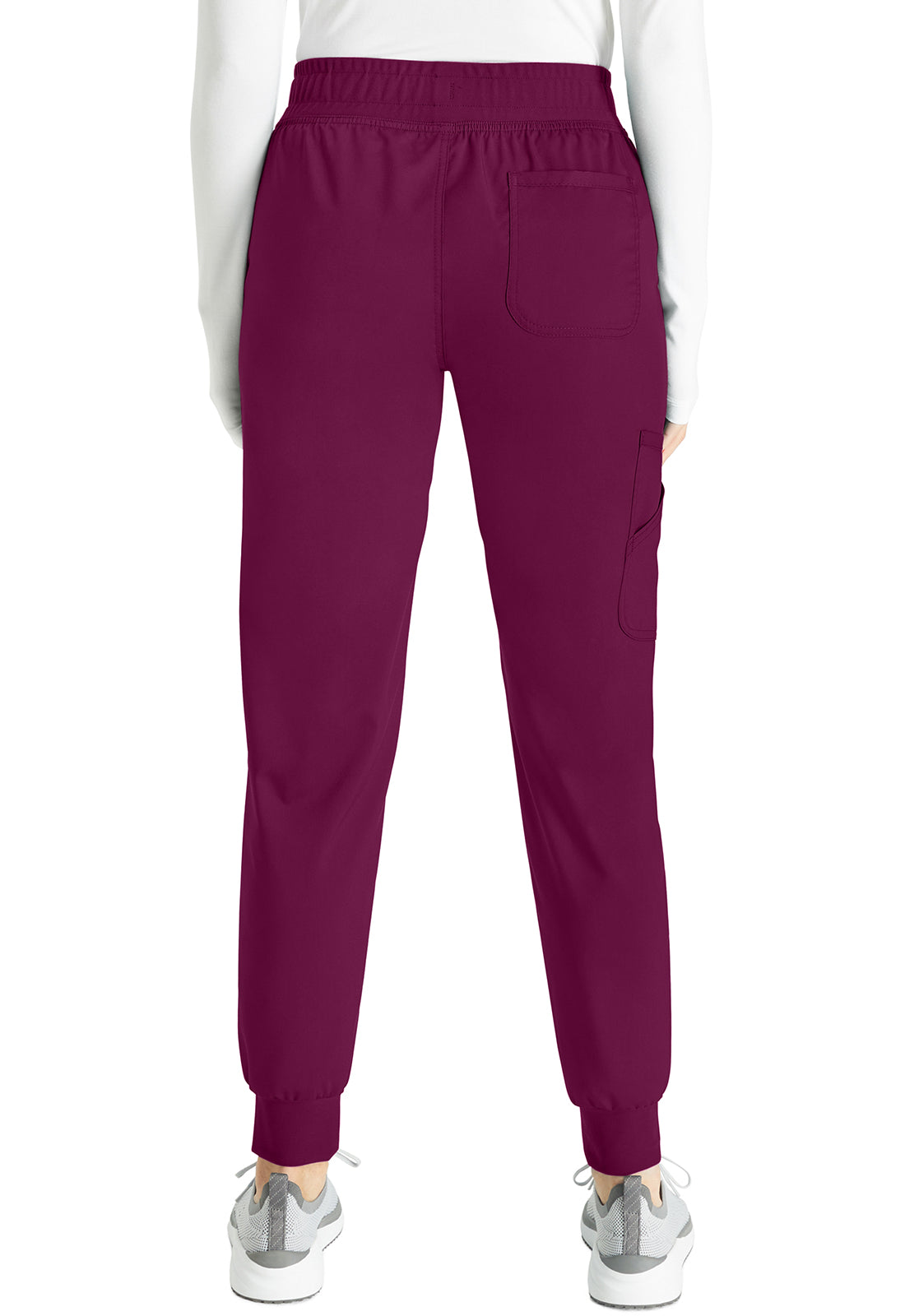 Cherokee WWE115 Mid Rise Jogger - Wine (back)