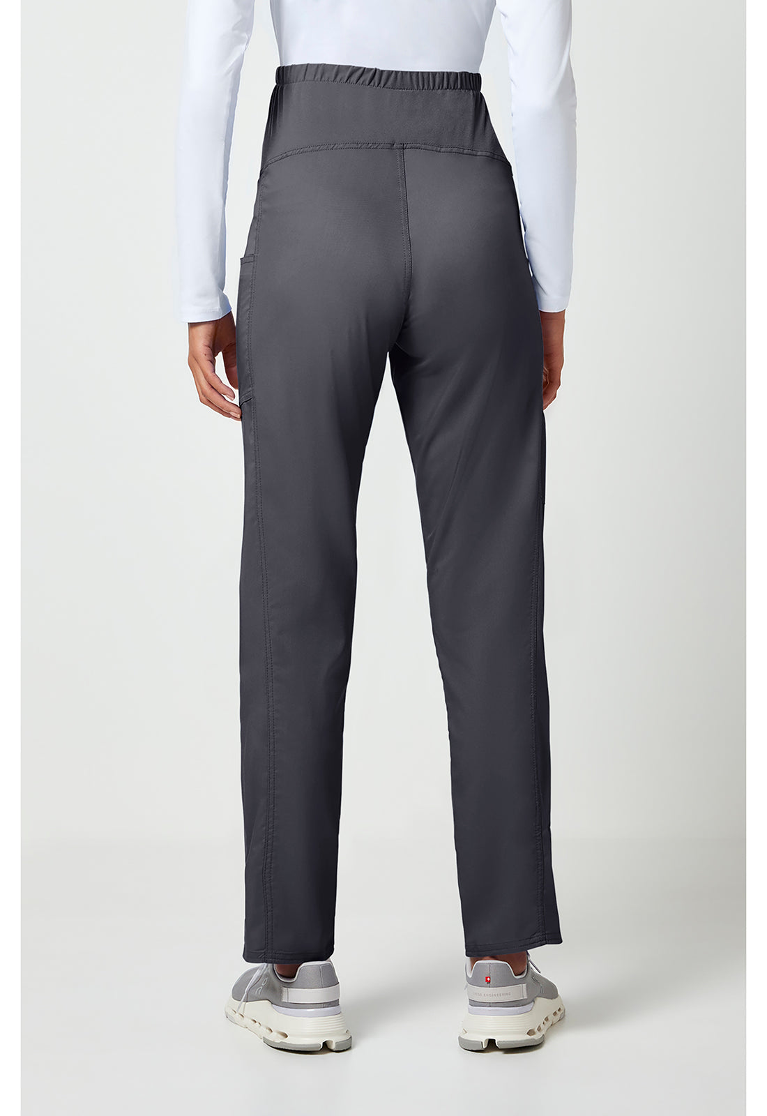 Cherokee WWE155 Maternity Straight Leg Pant - Pewter (back)