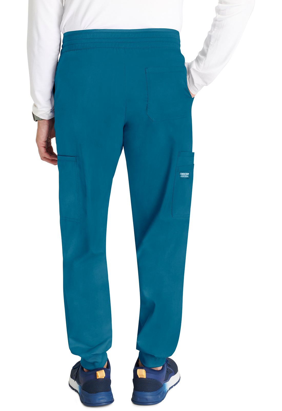Cherokee WWE251 Men's Jogger - Caribbean Blue (back)