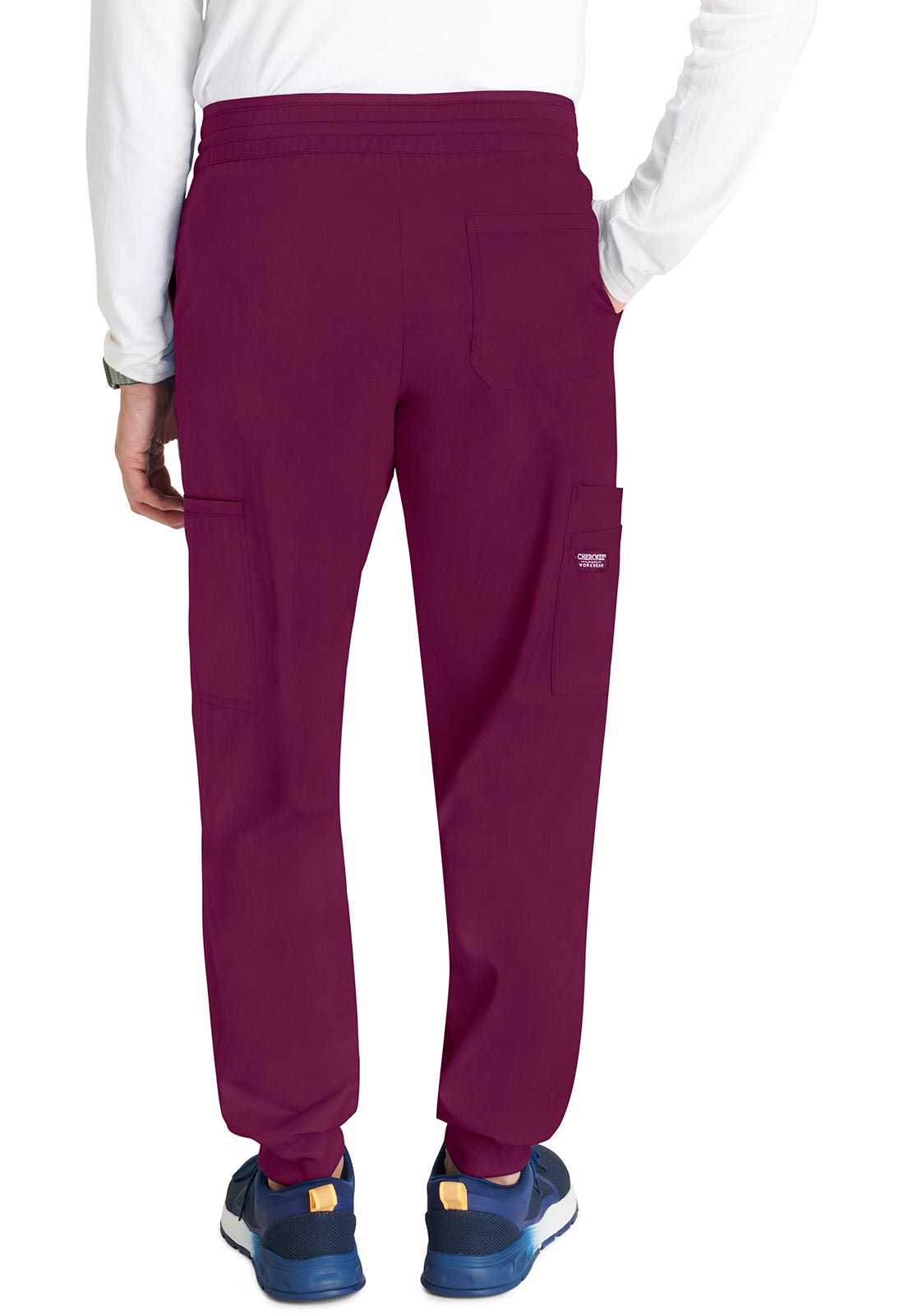 Cherokee WWE251 Men's Jogger - Wine (back)