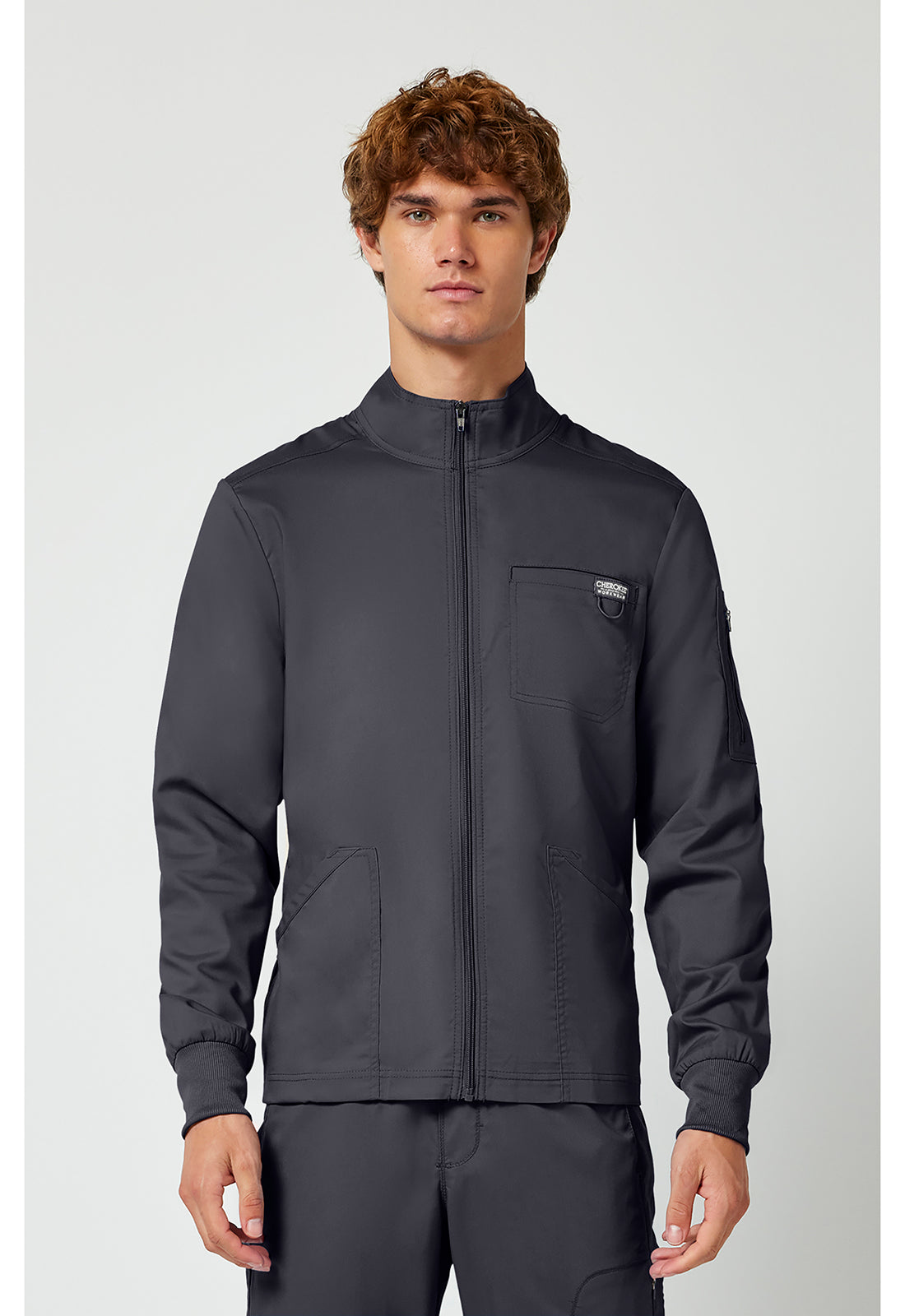 Cherokee WWE320 Men's Jacket - Pewter (front)