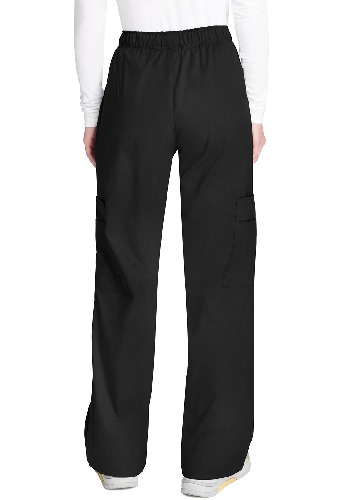 Cherokee WWE4005 Mid Rise Pull-On Cargo Pant - Black (back)