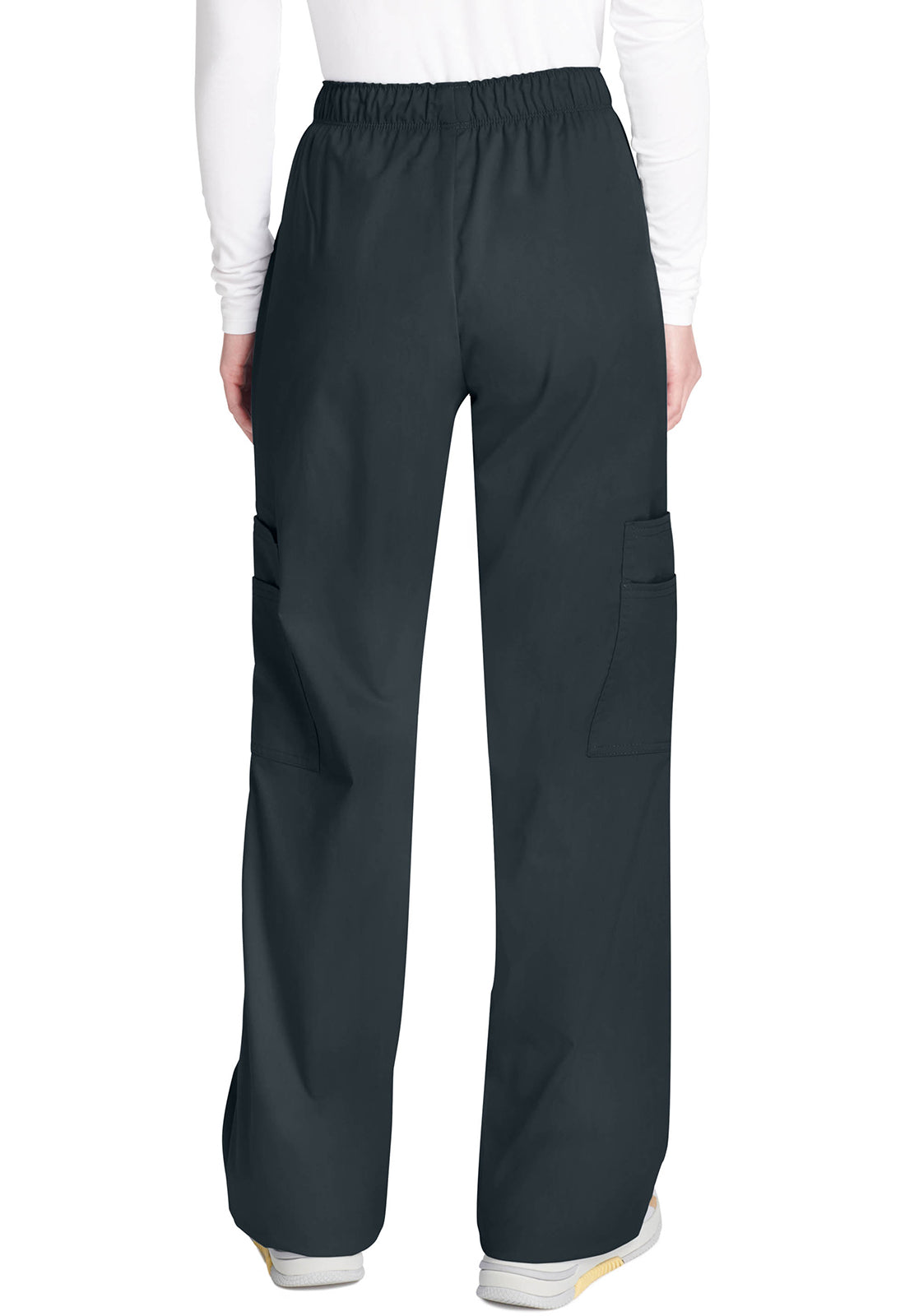 Cherokee WWE4005 Mid Rise Pull-On Cargo Pant - Pewter (back)