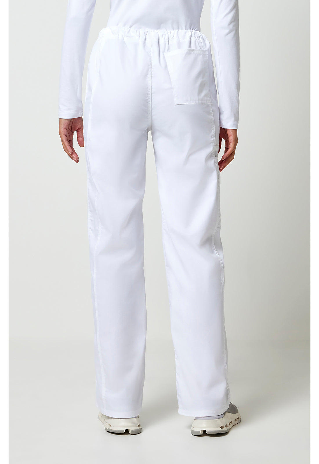 Cherokee WWE4043 Unisex Drawstring Cargo Pant - White (back)