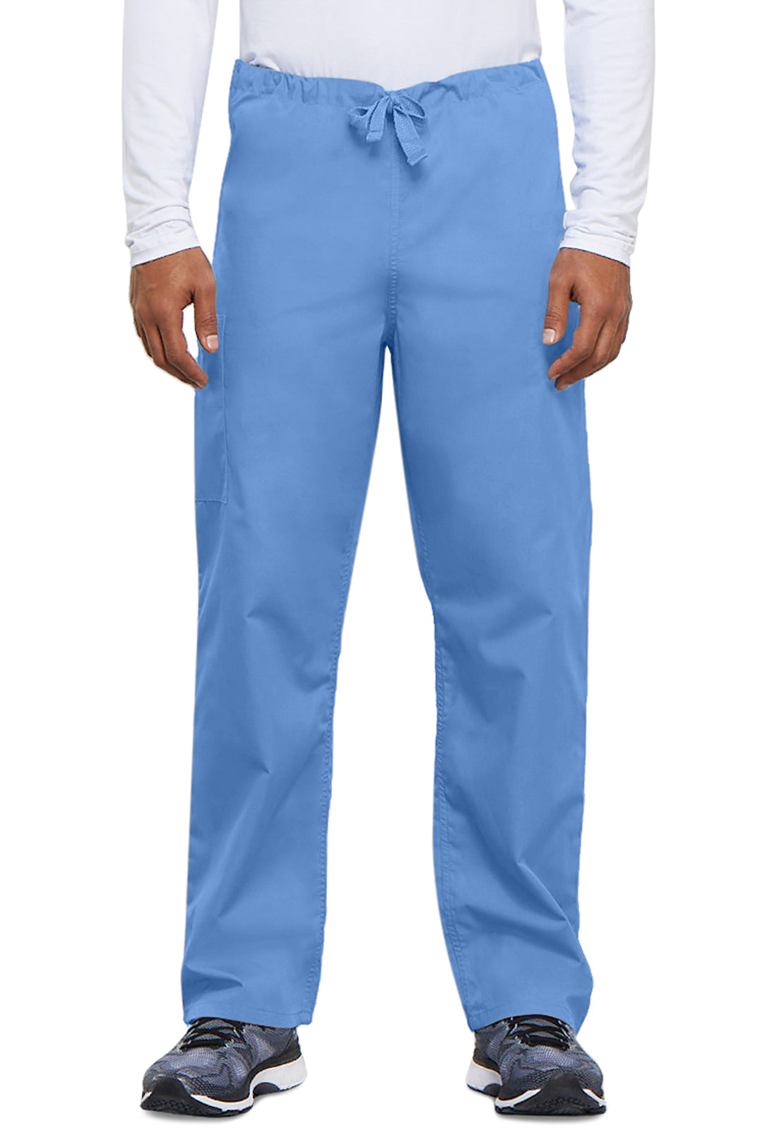 Cherokee WWE4100 Unisex Drawstring Cargo Pant - Ciel (front)