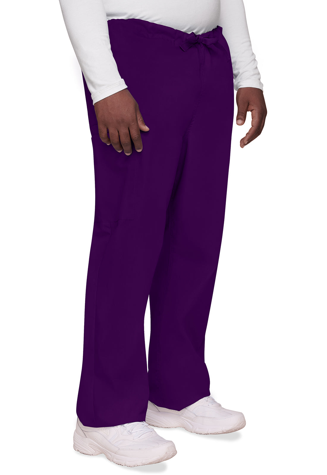 Cherokee WWE4100 Unisex Drawstring Cargo Pant - Eggplant (front)