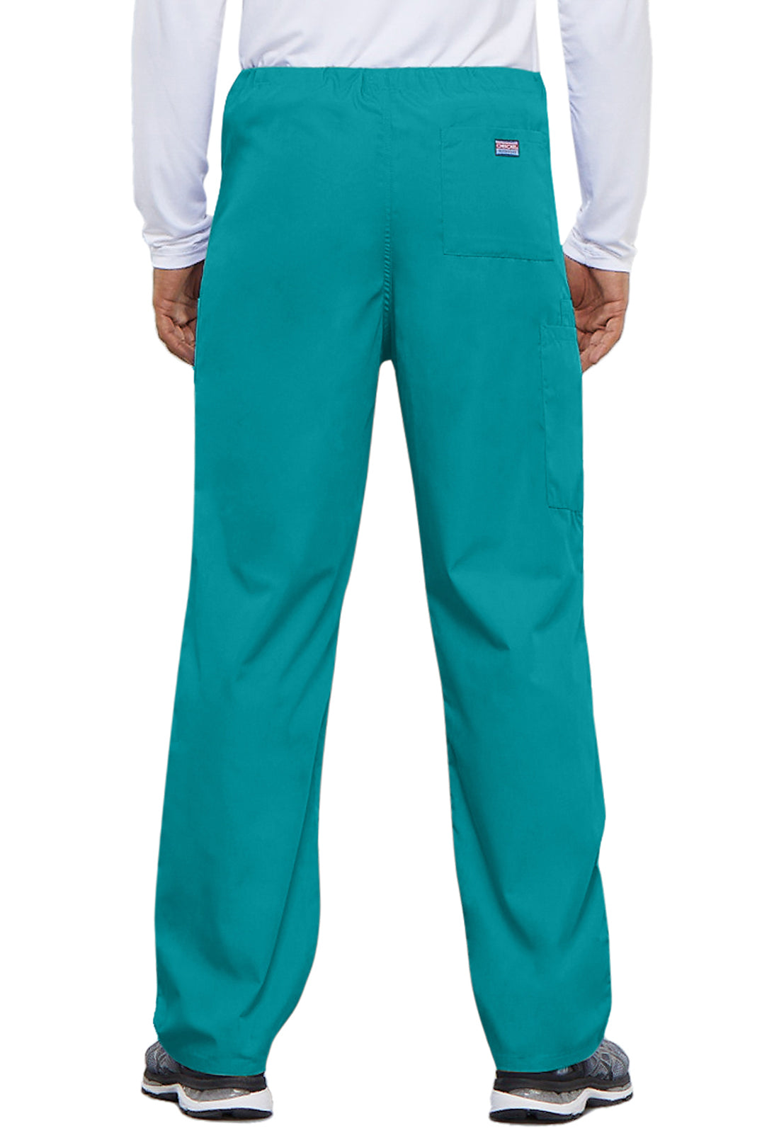 Cherokee WWE4100 Unisex Drawstring Cargo Pant - Teal Blue (back)