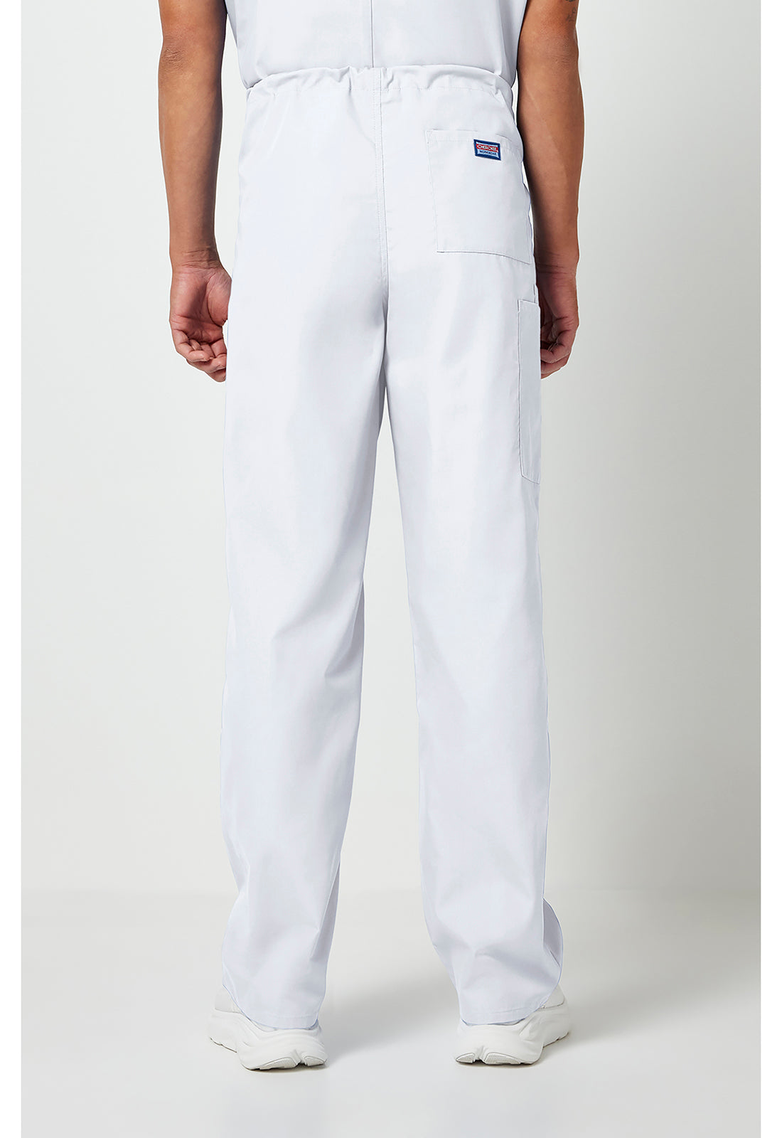 Cherokee WWE4100 Unisex Drawstring Cargo Pant - White (back)