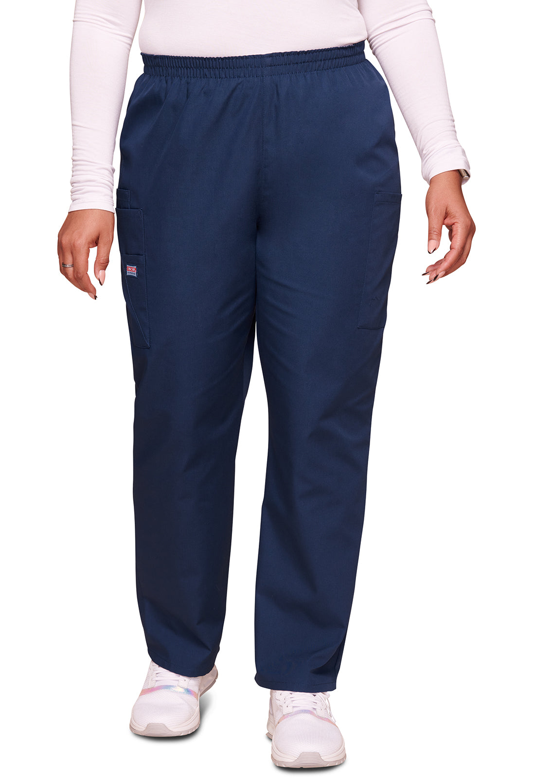 Cherokee WWE4200P Pull-on Cargo Pant - Navy (front)