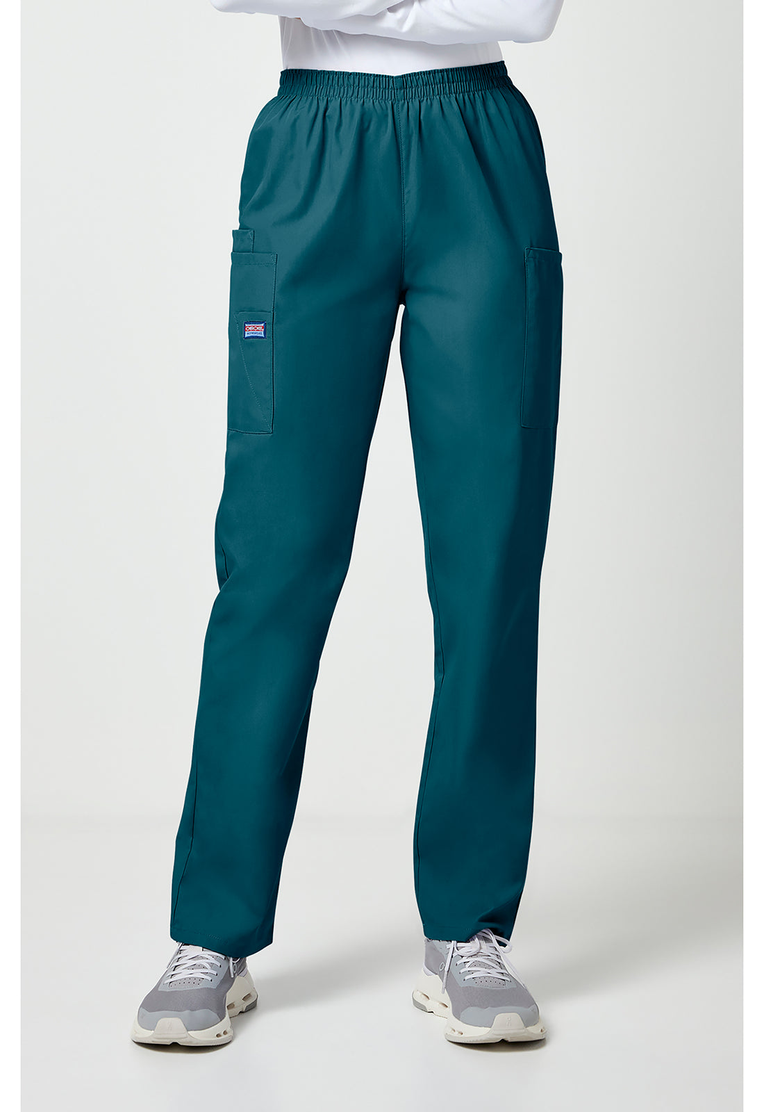 Cherokee WWE4200 Pull-on Cargo Pant - Caribbean Blue (front)