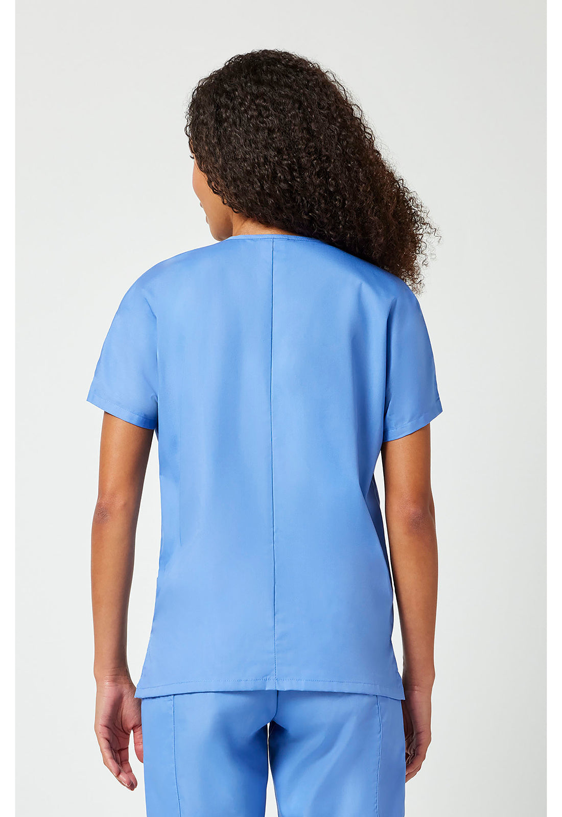 Cherokee WWE4700 V-Neck Top - Ciel (back)