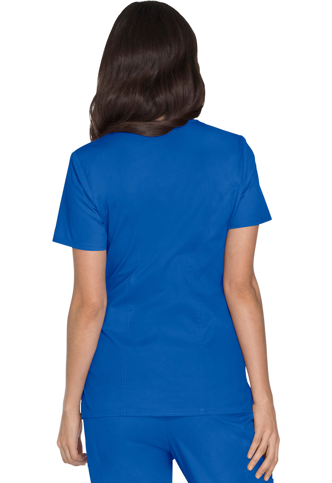 Cherokee WWE4728 Mock Wrap Top - Royal (back)