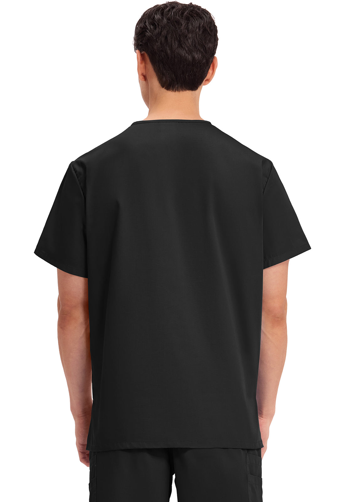 Cherokee WWE4876 Unisex V-Neck Top - Black (back)