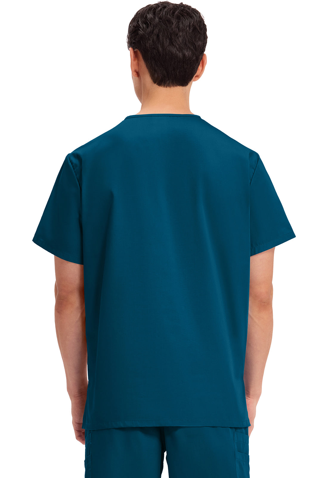 Cherokee WWE4876 Unisex V-Neck Top - Caribbean Blue (back)