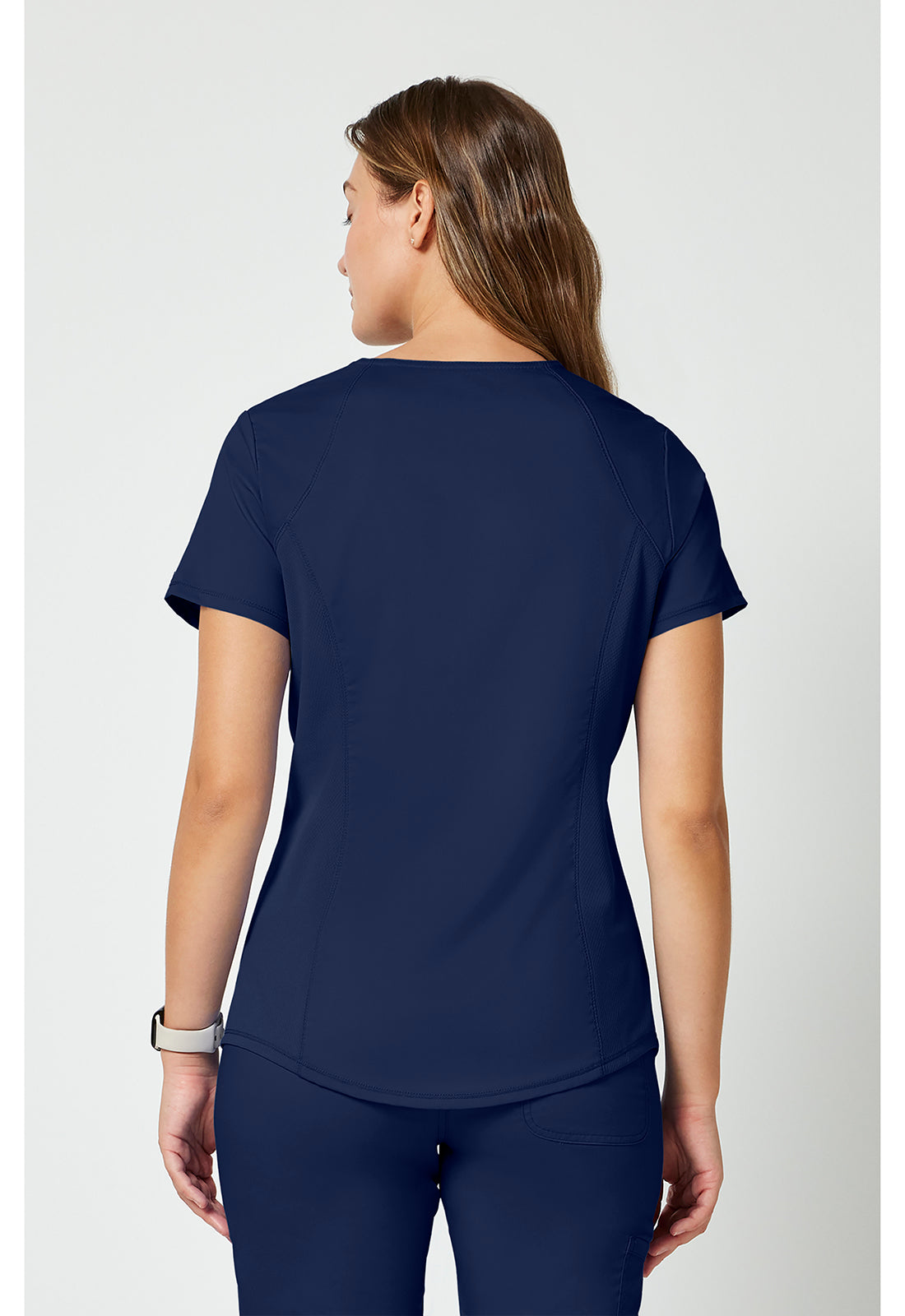 Cherokee WWE601 V-Neck Top - Navy (back)