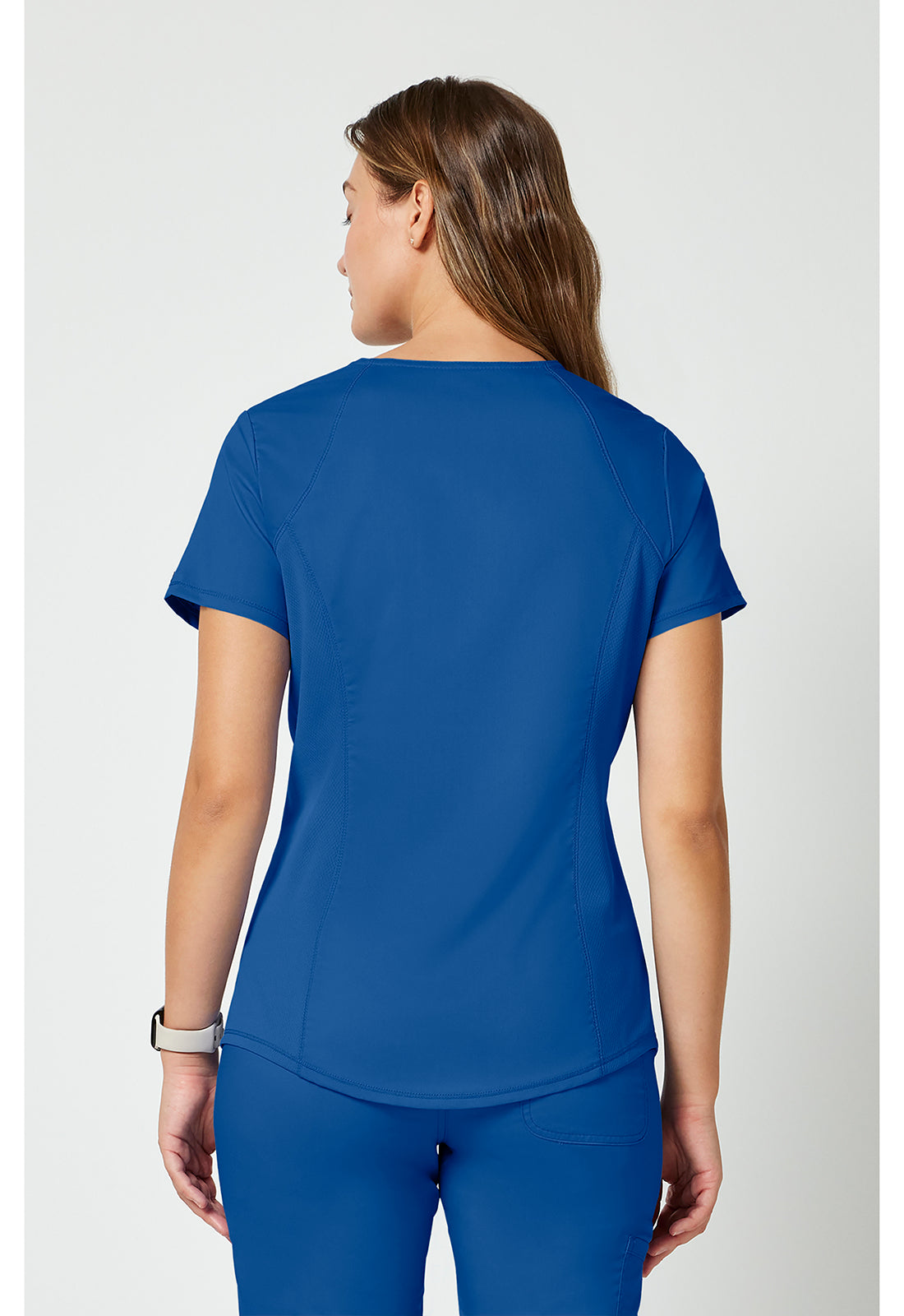 Cherokee WWE601 V-Neck Top - Royal (back)
