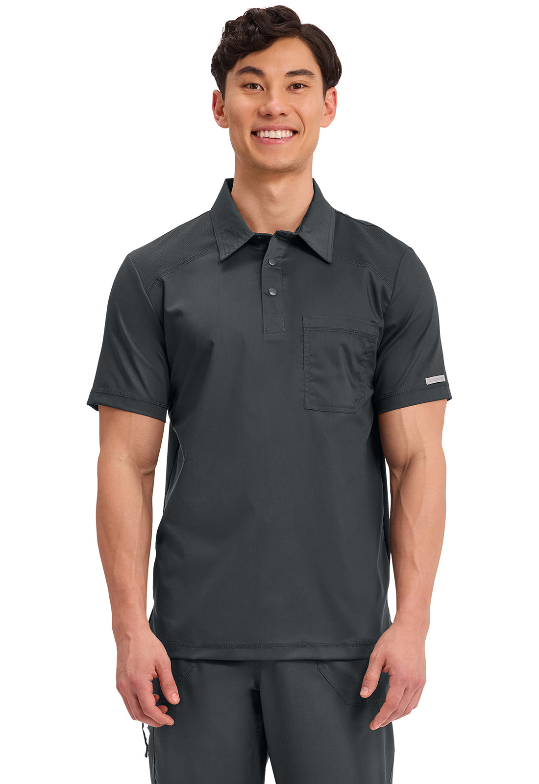 Cherokee WWE615 Men's Polo Shirt - Black (front)