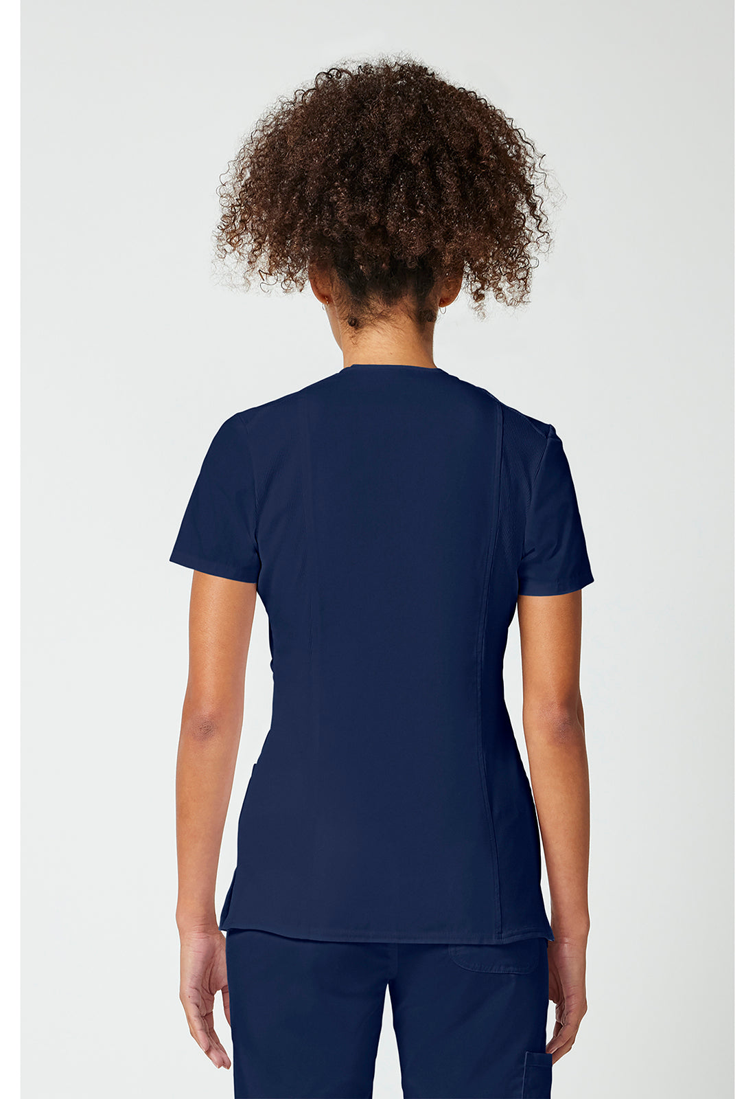 Cherokee WWE650 Mock Wrap Top - Navy (back)