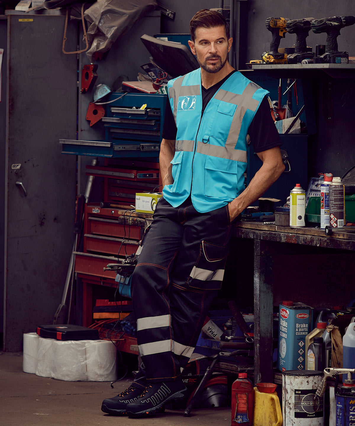Yoko Multifunctional executive hi-vis waistcoat, lifestyle photo