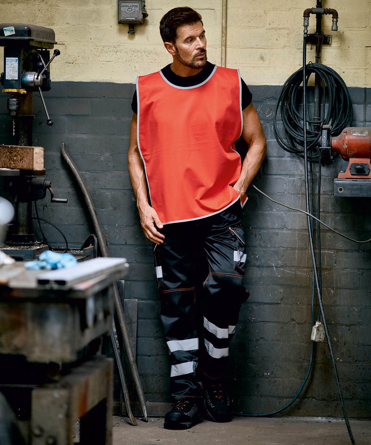 Yoko Hi-vis reflective border tabard, lifestyle photo