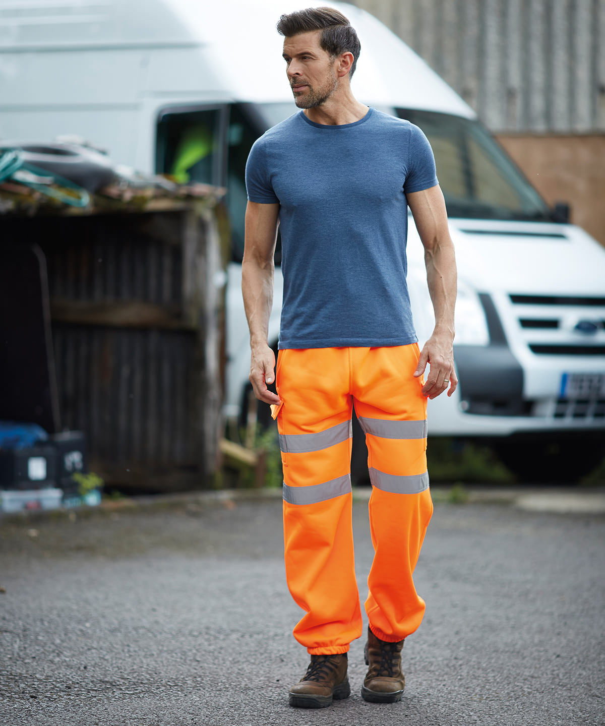 Yoko Hi-vis jogging pants, lifestyle photo